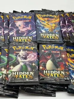 Lot of (40) Pokemon TCG Hidden Fates Booster Packs SEALED - Image 2