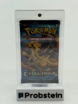 Pokemon TCG XY Evolutions Booster Pack SEALED w/Acrylic Case - Image 1