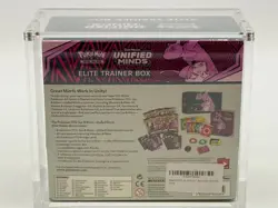 Pokemon TCG Sun & Moon Unified Minds Elite Trainer Box SEALED w/Acrylic Case - Image 3