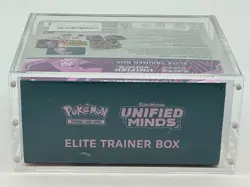 Pokemon TCG Sun & Moon Unified Minds Elite Trainer Box SEALED w/Acrylic Case - Image 5