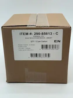 Pokemon Scarlet & Violet Paldean Fates Tech Sticker Collection 12-Blister Case - Image 1