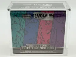 Pokemon Center SWSH Evolving Skies Elite Trainer Box SEALED w/Acrylic Case - Image 1