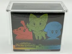 Pokemon Center Exclusive Paldea Evolved Elite Trainer Box SEALED w/Acrylic - Image 1
