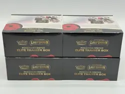 Lot of (4) Pokemon TCG SWSH Lost Origin Pokemon Center Elite Trainer Boxes - Image 5