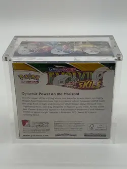 Pokemon TCG SWSH Evolving Skies Booster Box w/Acrylic Case - Image 3