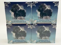 Lot of (4) Pokemon TCG SWSH Silver Tempest Pokemon Center Elite Trainer Boxes - Image 1