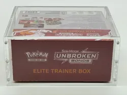 Pokemon TCG Sun & Moon Unbroken Bonds Elite Trainer Box SEALED w/Acrylic Case - Image 5