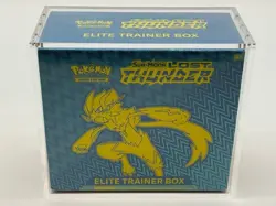 Pokemon TCG Sun & Moon Lost Thunder Elite Trainer Box SEALED w/Acrylic Case - Image 1