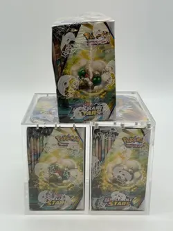 Lot of (3) Pokemon Brilliant Stars Booster Boxes SEALED w/ 2 Acrylic Cases - Image 2
