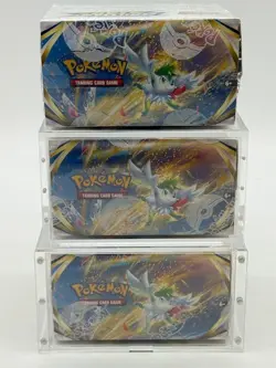 Lot of (3) Pokemon Brilliant Stars Booster Boxes SEALED w/ 2 Acrylic Cases - Image 5