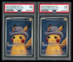 Pokemon Pikachu With Grey Felt Hat Van Gogh 085 Promo PSA 9 GRADED Lot of (2) - Image 1