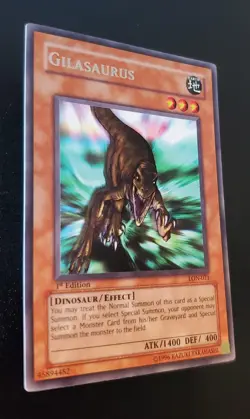 Yu-Gi-Oh! Gilasaurus LON-071 Labyrinth of Nightmare 1st Edition (2003) NM - Image 2