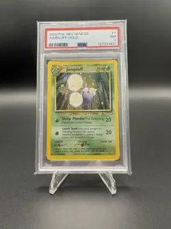Pokemon Jumpluff Neo Genesis #7 Holo Rare PSA 7 Near Mint!! 25 Year Old Card! - Image 1