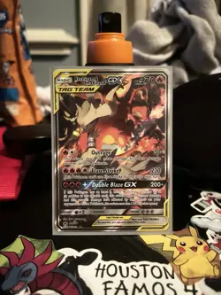 Pokemon Charizard & Reshiram GX Card Tag Team Promo - Image 1