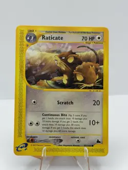 Pokemon TCG Raticate 89/144 Skyridge Regular Card, Near Mint/Mint (NM/M) - Image 1