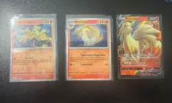Ninetales V 026/192 Full Art Rare 017/191 Reverse Holo 020/132 Pokemon Card Lot - Image 1
