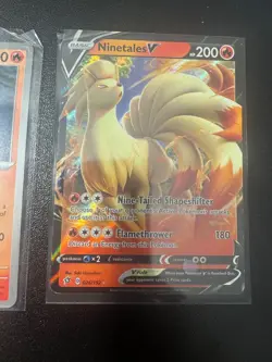 Ninetales V 026/192 Full Art Rare 017/191 Reverse Holo 020/132 Pokemon Card Lot - Image 2