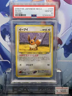2000 Pokemon Eevee Neo 2 Promo Card #133 PSA 10 Gem Mint - Image 1