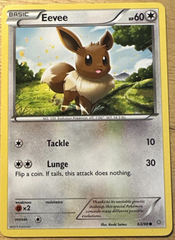 Eevee - 63/98 - Non-Holo - XY Ancient Origins - NM - Pokemon Card - Image 1