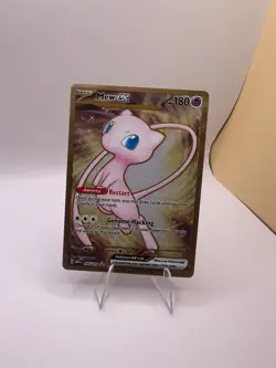 Mew ex 205/165 Metal Black Star Promo Pokemon 151 Holo Hyper Rare Card TCG - Image 1