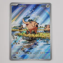 Pokemon Cufant 076/064 Illustration Rare Shrouded Fable Holo TCG Card Near Mint+ - Image 1
