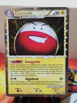 Electrode PRIME (ultra RARE) HGSS Triumphant 93/102 Pokemon card - Holo NM - Image 1