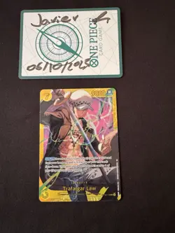 Trafalgar Law OP10-119 SEC English One Piece TCG Card Royal Blood NM+ Pack Fresh - Image 1