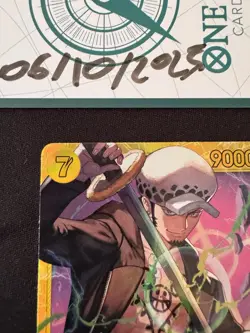 Trafalgar Law OP10-119 SEC English One Piece TCG Card Royal Blood NM+ Pack Fresh - Image 2