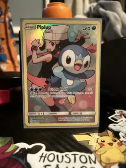 Pokemon TCG 2019 Secret Rare Piplup Holo Card 239/236 Sm-Cosmic Eclipse - Image 1