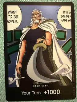 DON!! Card Silvers Rayleigh OP12 Legacy of the Master ONE PIECE Card English - Image 1