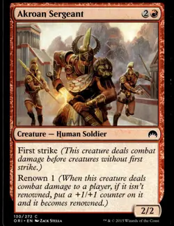 Akroan Sergeant Magic Origins #130 MTG TCG - Image 1