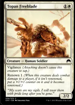 Topan Freeblade Magic Origins #36 MTG TCG - Image 1