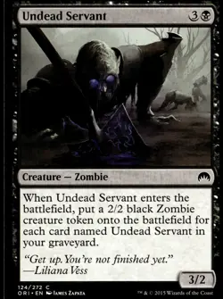 Undead Servant Magic Origins #124 MTG TCG - Image 1