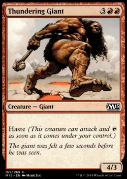 Thundering Giant Magic 2015 (M15) #165 MTG TCG - Image 1