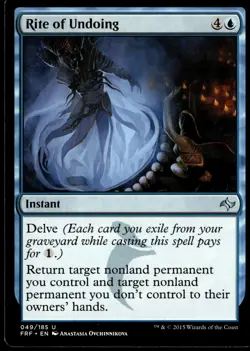 Rite of Undoing Fate Reforged #49 MTG TCG - Image 1