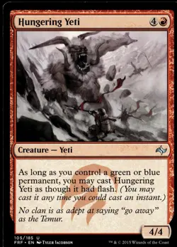 Hungering Yeti Fate Reforged #105 MTG TCG - Image 1