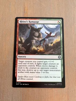 Rhino’s Rampage - 141 - MTG: Marvel’s Spider-Man: Eternal - Uncommon - Regular - Image 1