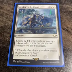 x1 Deploy to the Front R MTG Commander: Universes Beyond: Warhammer 40,000 M/NM, - Image 1