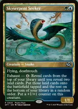 1 x Skyserpent Seeker - Foil - Promo Pack - Aetherdrift - NM-Mint - MTG - Image 1