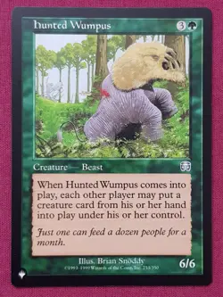 Magic The Gathering THE LIST - MYSTERY BOOSTER 2 HUNTED WUMPUS green card MTG - Image 1