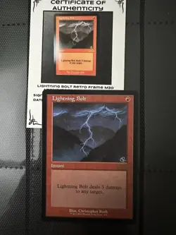 MTG M30 Lightning Bolt Artist Proof From The Family Of Christopher Rush - Image 1