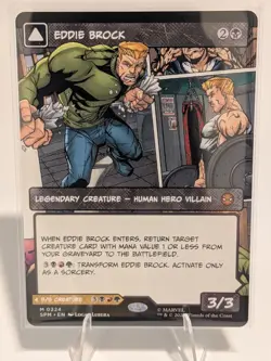Eddie Brock / Venom, Lethal Protector (Borderless) Regular: Spider-Man MTG (NM) - Image 1