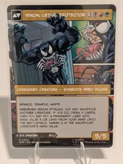 Eddie Brock / Venom, Lethal Protector (Borderless) Regular: Spider-Man MTG (NM) - Image 2