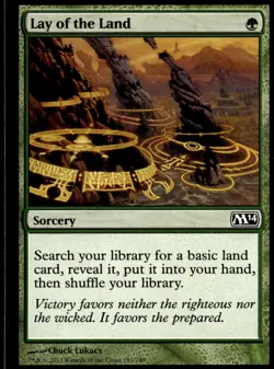 Lay of the Land Magic 2014 (M14) #183 MTG TCG - Image 1