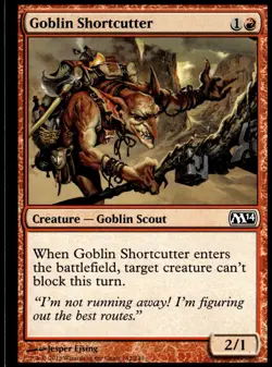 Goblin Shortcutter Magic 2014 (M14) #142 MTG TCG - Image 1