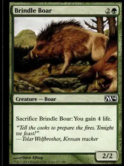 Brindle Boar Magic 2014 (M14) #167 MTG TCG - Image 1