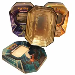 Lot Of 3 Pokemon Collectors Tins Empty 2024 Tyranitar Pupitar Larvitar TCG EMPTY - Image 3