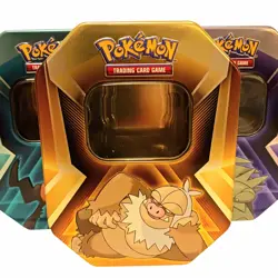 Lot Of 3 Pokemon Collectors Tins Empty 2024 Tyranitar Pupitar Larvitar TCG EMPTY - Image 4