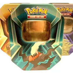 Lot Of 3 Pokemon Collectors Tins Empty 2024 Tyranitar Pupitar Larvitar TCG EMPTY - Image 5