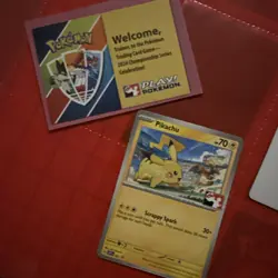 Pikachu SVP101 Black Star Promo Play League Pokemon Nm - Image 4